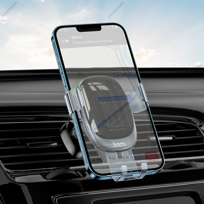 Автомобільний тримач Hoco H7 small gravity Car holder Space Gray